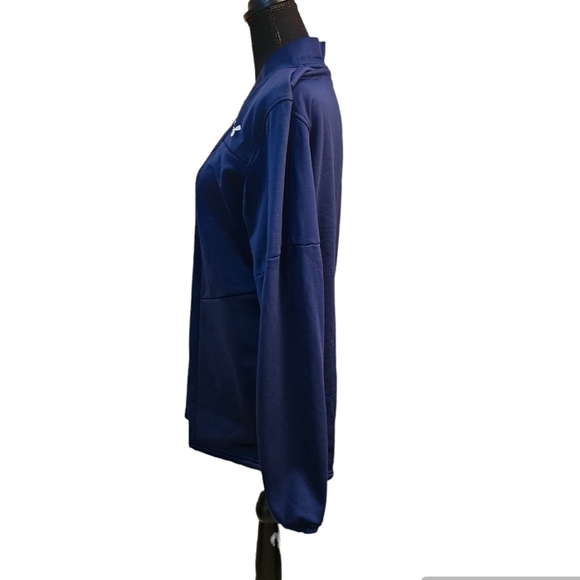 Under Armour Loose Coldgear Zip Blue Jacket 95% Polyester 5% Elastane Size M - Picture 4 of 8